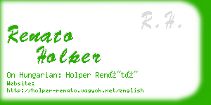 renato holper business card